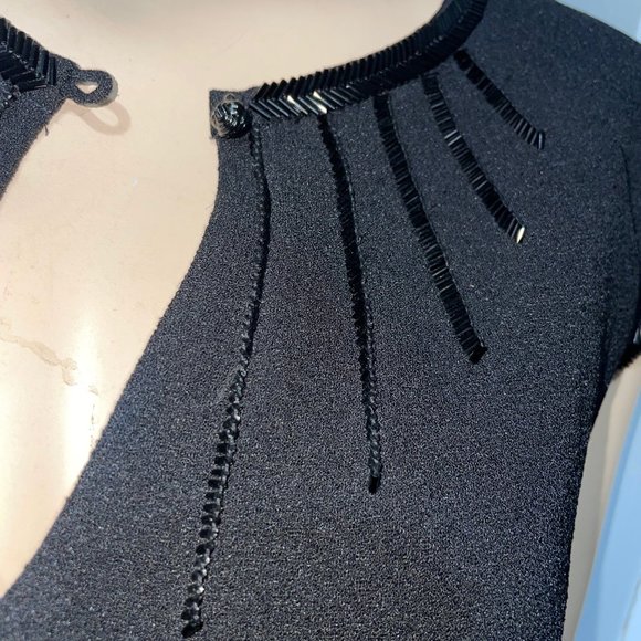 Tory Burch Sheath Beaded Collar with Pockets - Picture 5 of 16